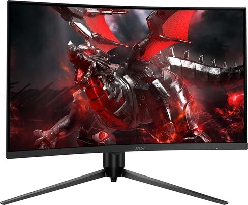 MSI G271CQP, 27" Gaming Monitor, 2560 x 1440 (QHD), VA, 165Hz, FreeSync Premium, HDMI, Displayport, Tilt, Swivel, Height Adjustable,Pivot in Kuwait