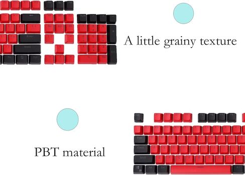 غطاء مفاتيح لعبة 61 PBT، إضاءة خلفية 60% مع تخطيط أمريكي لتكوين OEM لسحب المفاتيح، لوحة مفاتيح ميكانيكية Cherry MX 87/104 (بدون لوحة مفاتيح) (Ahris) in Saudi Arabia