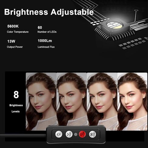 NEWKS RGB Photography Video Lighting,Studio Lights with Adjustable Tripod Stand - 16 Color Lighting for Video Recording/YouTube/TikTok/Live Streaming/Make up/Vlogging in Kuwait