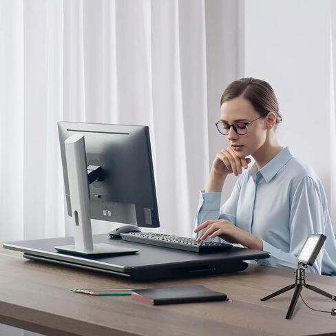 NEWKS RGB Photography Video Lighting,Studio Lights with Adjustable Tripod Stand - 16 Color Lighting for Video Recording/YouTube/TikTok/Live Streaming/Make up/Vlogging in Kuwait