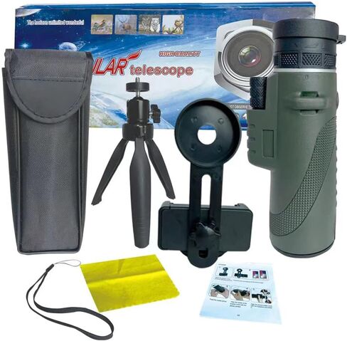 تلسكوب أحادي العين عالي القوة 12 × 50 محول ثلاثي القوائم للهواتف الذكية وحزام يد مقاوم للماء والضباب BAK-4 منشور FMC HD نطاق أحادي العين لمشاهدة الطيور والصيد والتخييم والمشي لمسافات طويلة والسفر in Kuwait