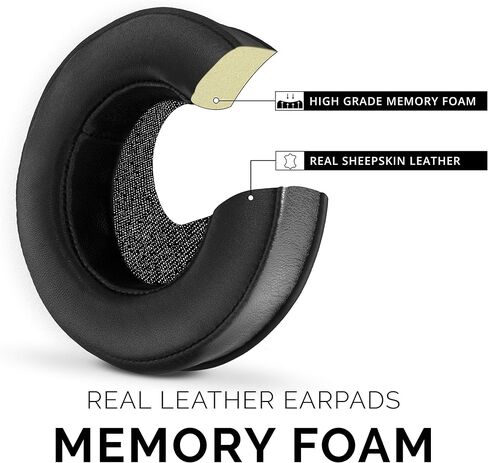 BRAINWAVZ XL Micro Suede Memory Foam Earpads for AKG 701 & Many Other Large Over The Ear Headphones - Sennheiser, JBL, Bayerdynamic, HifiMan, ATH, Philips, Fostex, Sony Ear Pads in Kuwait