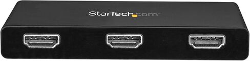 محول StarTech.com 3 منافذ USB-C متعدد الشاشات، USB من النوع C إلى 3x DisplayPort 1.2 MST Hub، موسع / مقسم عرض الكمبيوتر المحمول الثلاثي 1080p 30 هرتز DP، كابل مدمج طويل جدًا، Windows (MSTCDP123DP) in Kuwait