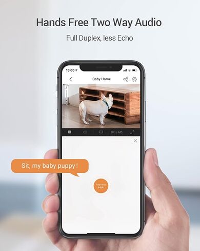 قبة كاميرا أمان داخلية من EZVIZ، مراقبة الأطفال/الحيوانات الأليفة، مقلاة/إمالة 360 درجة 1080 بكسل، رؤية ليلية ذكية بالأشعة تحت الحمراء، كشف الحركة، منطقة مخصصة، تتبع تلقائي، صوت ثنائي الاتجاه، متوافق مع Alexa وGoogle(C6N) in Saudi Arabia