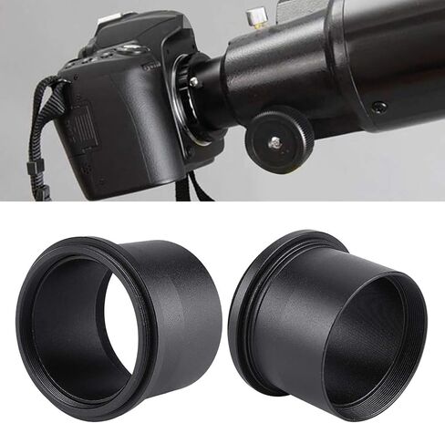 Telescope Eyepiece Adapter Set, 2 to M48*0.75 T Adapter and T2 T Ring Adapter for Nikon SLR Cameras and Telescopes in Saudi Arabia