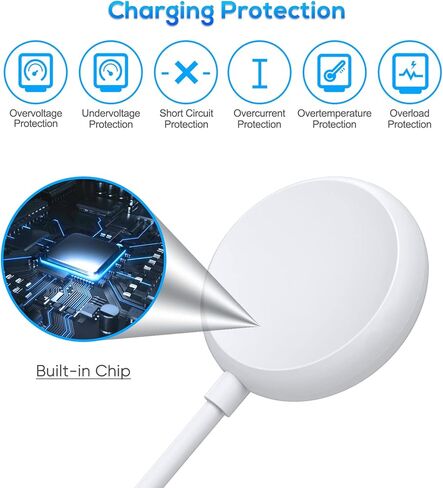 كيبل شاحن لساعة جوجل بكسل بطول 3.3 قدم، سلك شحن USB مغناطيسي بديل لساعة جوجل بكسل الذكية in Kuwait