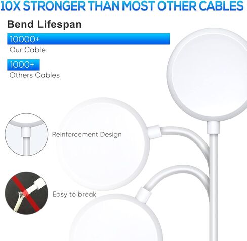 كيبل شاحن لساعة جوجل بكسل بطول 3.3 قدم، سلك شحن USB مغناطيسي بديل لساعة جوجل بكسل الذكية in Kuwait