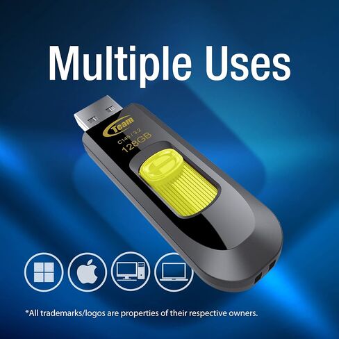 TEAMGROUP C145 32GB 50 Pack USB 3.2 Gen 1 (3.1/3.0) محرك أقراص فلاش USB، عصا ذاكرة تخزين البيانات الخارجية متوافقة مع الكمبيوتر/الكمبيوتر المحمول (أسود-أصفر) TC145332GY25 in Kuwait