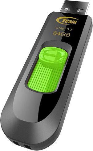 TEAMGROUP C145 32GB 50 Pack USB 3.2 Gen 1 (3.1/3.0) محرك أقراص فلاش USB، عصا ذاكرة تخزين البيانات الخارجية متوافقة مع الكمبيوتر/الكمبيوتر المحمول (أسود-أصفر) TC145332GY25 in Kuwait