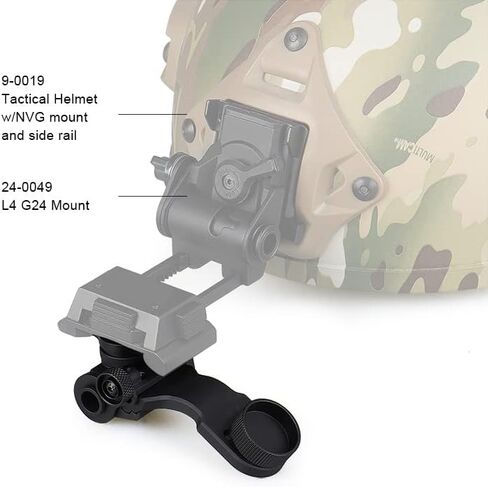 نظارات الرؤية الليلية Canis LATRANS PVS 14 Mount NVG Mount Dovetail J Arm Rhino Mount متوافقة مع جميع موديلات PVS-14 in Saudi Arabia
