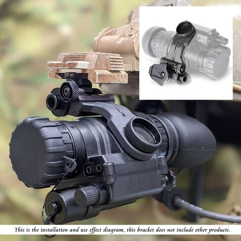 نظارات الرؤية الليلية Canis LATRANS PVS 14 Mount NVG Mount Dovetail J Arm Rhino Mount متوافقة مع جميع موديلات PVS-14 in Saudi Arabia