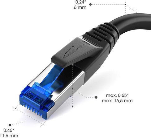 Cat 7 Ethernet Cable with Break-Proof Design, Internet Cable & LAN Cable – 3ft (Network Cable, 10Gbit/s for Maximum Fiber Optic Speed, Ultra-Secure Triple Shielding, RJ45 Plug) – by CableDirect in Saudi Arabia