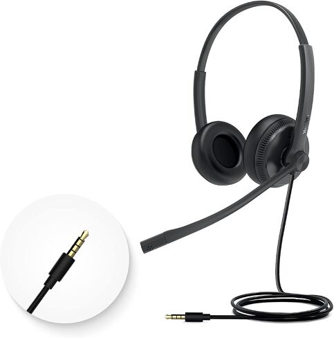 Yealink UH34 Lite Wired Headset,USB-A, Noise Canceling Mic,in-Line Controls in Kuwait