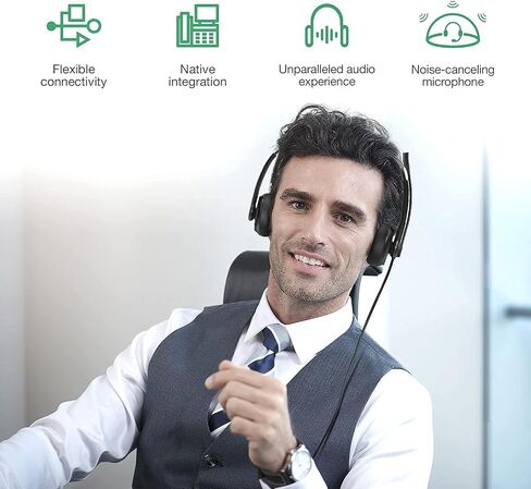 Yealink UH34 Lite Wired Headset,USB-A, Noise Canceling Mic,in-Line Controls in Kuwait