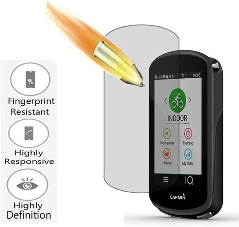 واقي شاشة لـ Garmin Edge 1030/1030 Plus Gps (2+1pack) وغطاء حافظة من السيليكون، طبقة من الزجاج المقوى مضادة للخدش عالية الوضوح تغطية كاملة in Saudi Arabia