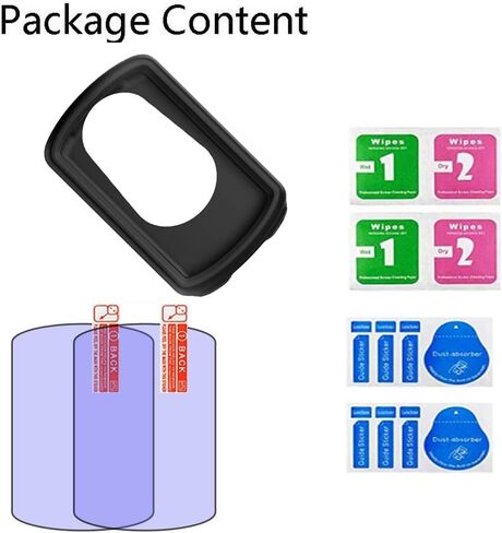 واقي شاشة لـ Garmin Edge 1030/1030 Plus Gps (2+1pack) وغطاء حافظة من السيليكون، طبقة من الزجاج المقوى مضادة للخدش عالية الوضوح تغطية كاملة in Saudi Arabia
