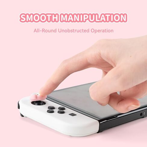 Cute Pocket Monsters Joycon Thumb Grip Caps Compatible with Nintendo Switch, Soft Silicone Joystick Cover for Nintendo Switch/OLED/Lite Controller, 4PCS (Banana & Pacha Dog) in Kuwait
