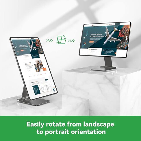 Pinikox Foldable Magnetic Tablet Stand Multi-Angle Adjustable for Samsung Galaxy Tab S8 Ultra 14.6 inch, 360° Rotating Floating Portable Holder for Desk, Aluminum, Space Gray in Kuwait