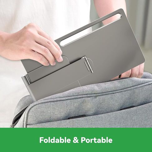 Pinikox Foldable Magnetic Tablet Stand Multi-Angle Adjustable for Samsung Galaxy Tab S8 Ultra 14.6 inch, 360° Rotating Floating Portable Holder for Desk, Aluminum, Space Gray in Kuwait