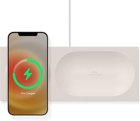 علبة شحن elago متوافقة مع شاحن MagSafe، متوافقة مع موديلات iPhone 15/14/13/12 وهواتف الشحن اللاسلكية الأخرى [حجري] [كابل الشحن غير متضمن] in Kuwait