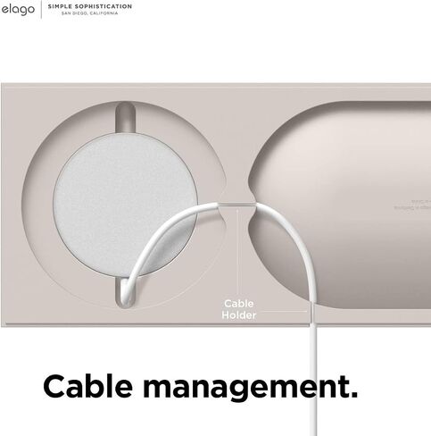 علبة شحن elago متوافقة مع شاحن MagSafe، متوافقة مع موديلات iPhone 15/14/13/12 وهواتف الشحن اللاسلكية الأخرى [حجري] [كابل الشحن غير متضمن] in Kuwait