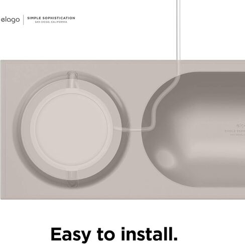 علبة شحن elago متوافقة مع شاحن MagSafe، متوافقة مع موديلات iPhone 15/14/13/12 وهواتف الشحن اللاسلكية الأخرى [حجري] [كابل الشحن غير متضمن] in Kuwait