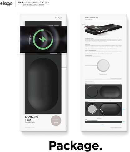 علبة شحن elago متوافقة مع شاحن MagSafe، متوافقة مع موديلات iPhone 15/14/13/12 وهواتف الشحن اللاسلكية الأخرى [حجري] [كابل الشحن غير متضمن] in Kuwait