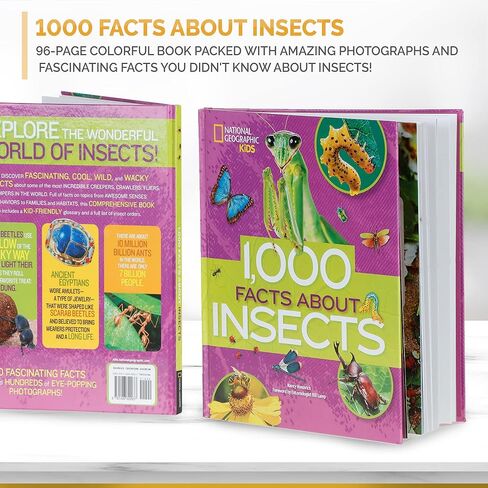 ام سكوب مجهر ستيريو محمول برأس بزاوية 20X-50X مع 6 قطع من مجموعات عينات الحشرات ثلاثية الأبعاد الفاخرة، كتاب الحشرات الجغرافية NAT وكاميرا رقمية اختيارية in Kuwait