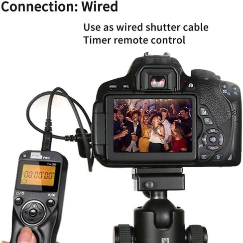 Pixel TW-283/DC2 LCD Wireless Shutter Release Timer Remote Control for Nikon Z6 Z7 D3100 D3200 D3300 D5000 D5100 D5200 D5300 D5500 D90 D7000 D7100 D7200 D600 D610 D750 in Saudi Arabia
