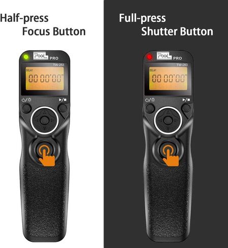 Pixel TW-283/DC2 LCD Wireless Shutter Release Timer Remote Control for Nikon Z6 Z7 D3100 D3200 D3300 D5000 D5100 D5200 D5300 D5500 D90 D7000 D7100 D7200 D600 D610 D750 in Saudi Arabia