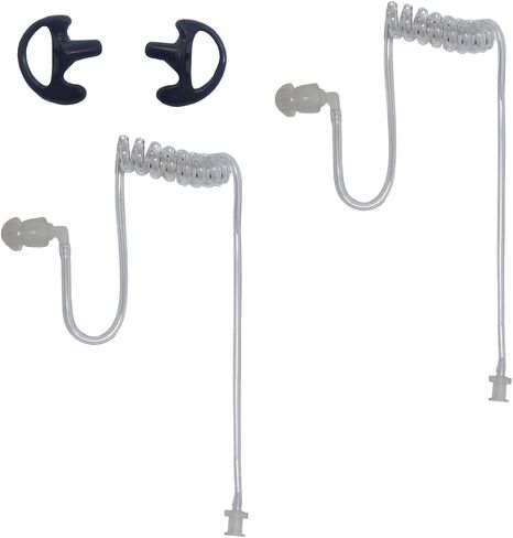 Black Earpiece Replacement Acoustic Tube FBI Style for Two-Way Radio in Kuwait