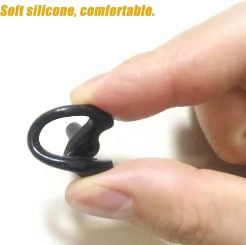 Black Earpiece Replacement Acoustic Tube FBI Style for Two-Way Radio in Kuwait