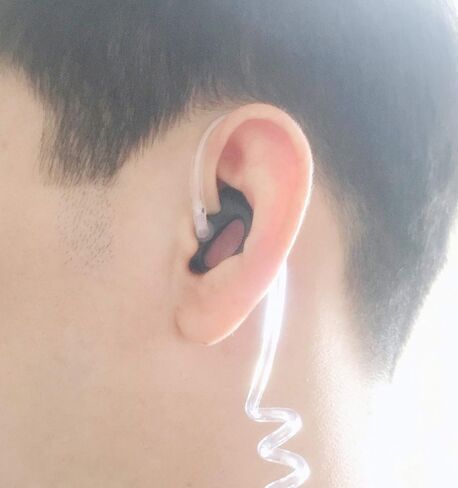 Black Earpiece Replacement Acoustic Tube FBI Style for Two-Way Radio in Kuwait