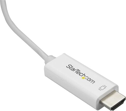 كابل StarTech.com بطول 10 أقدام (3 أمتار) USB C إلى HDMI - كابل محول فيديو USB من النوع C إلى HDMI 2.0 4K 60 هرتز - متوافق مع Thunderbolt 3 - شاشة/شاشة كمبيوتر محمول إلى HDMI - وضع DP 1.2 Alt HBR2 - أبيض (CDP2HD3MWNL) in Kuwait