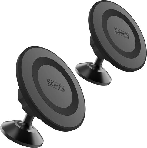 Scooch MagSafe Car Mount Compatible with Any Smartphone [MagMount] Compatible with MagSafe, Strong Magnets, Fully Adjustable Magnetic Car Mount, Sticks to Dashboard, Works Best MagCase in Kuwait