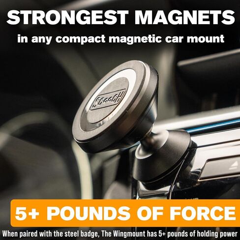 Scooch MagSafe Car Mount Compatible with Any Smartphone [MagMount] Compatible with MagSafe, Strong Magnets, Fully Adjustable Magnetic Car Mount, Sticks to Dashboard, Works Best MagCase in Kuwait