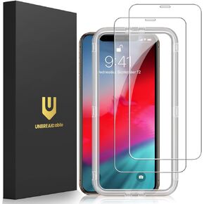 UNBREAKcable Screen Protector for iPhone X/XS/ 11 Pro, Double Defense Series Shatterproof Tempered Glass [Easy Installation Frame] [99.99% HD Clear] [9H Hardness] for iPhone 5.8 inch - 2 Pack in Saudi Arabia