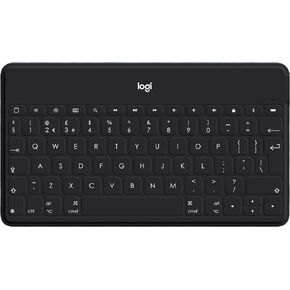 لوحة مفاتيح بلوتوث Logitech Keys-to-Go فائقة النحافة وخفيفة للغاية لأجهزة iPhone وiPad وMac وApple TV، بما في ذلك iPad Air الجيل الخامس (2022) - أسود in Kuwait