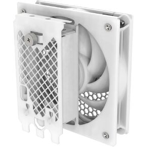 تقنية SilverStone FDP02 دعامة محول مروحة تبريد وحدة معالجة الرسومات الجرافيكية الخارجية باللون الأبيض، SST-FDP02W in Kuwait