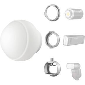 GODOX ML-CD15 مجموعة قبة نشر فلاش مجموعة نشر غطاء ناعم مع 3 محولات لـ Godox TT600 Godox ML60 Godox V1 V860III V860II TT685 ML30 ML30Bi AD100Pro AD200Pro AD300Pro AD400Pro in Kuwait