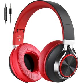 AC01 Over-Ear Headphones Wired with Mic Volume Control, Black Blue in Kuwait