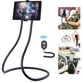 حامل تابلت للإوزة ترقية، حامل تابلت B-Land للسرير، حامل عالمي للجهاز اللوحي مع جهاز تحكم عن بعد، حامل هاتف برقبة كسول متوافق مع آيباد ميني برو، سلسلة آيفون، علامات سامسونج والمزيد in Kuwait