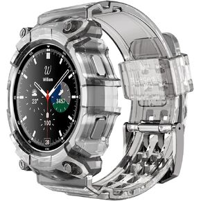 حافظة سلسلة SUPCASE [Unicorn Beetle Pro] لساعة Galaxy Watch 4 Classic [46mm] إصدار 2021، حافظة واقية متينة مع أشرطة حزام (أزرق) in Kuwait