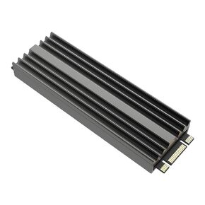 مبدد حرارة M.2 SSD، مشتت حراري مزدوج الجوانب، مع وسادة سيليكون حرارية للكمبيوتر / PS5 M.2 PCIE NVMe SSD 2280 أو M2 SATA SSD Cooler، أسود in Kuwait