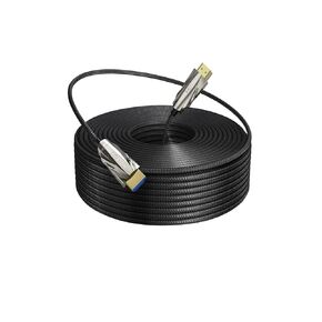 MT-VIKI 8K HDMI Fiber Optic 2.1 Cable 100ft, 8K@60Hz Fiber HDMI Braided Nylon Cable Ultra High Speed 48Gbps 4:4:4 HDR/eARC for PS5 DVD