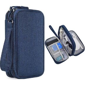 Electronic Organizer Travel Cable Organizer Bag, Electronic Accessories Travel Bag, Electronics Travel Organizer Storage Bag Waterproof Carrying Case for Cord, Chargers, Mouse, USB Cable, Earphones in Kuwait
