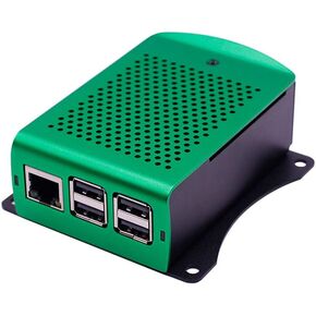 Raspberry Pi Wall Mount Metal case (Raspberry Pi 3+, 2, b+, Red)