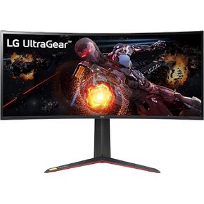 LG 34GN850-B شاشة ألعاب 34 بوصة 21: 9 UltraGear QHD منحنية (3440 × 1440) 1 مللي ثانية نانو IPS للألعاب مع 144 هرتز وتوافق G-SYNC - أسود in Kuwait