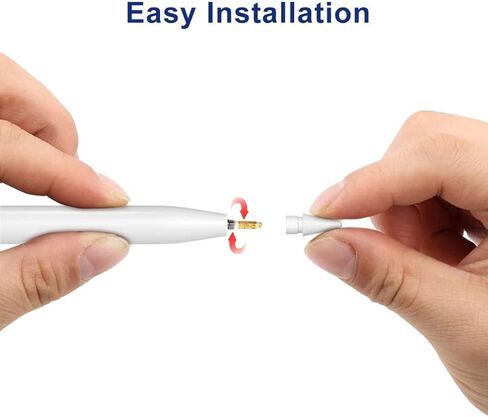 نصائح قلم رصاص لأقلام Apple Pencil Nibs البديلة لقلم Apple متوافقة مع iPencil الجيل الأول والثاني لأجهزة iPad/iPad Pro Mini (4 عبوات) in Kuwait