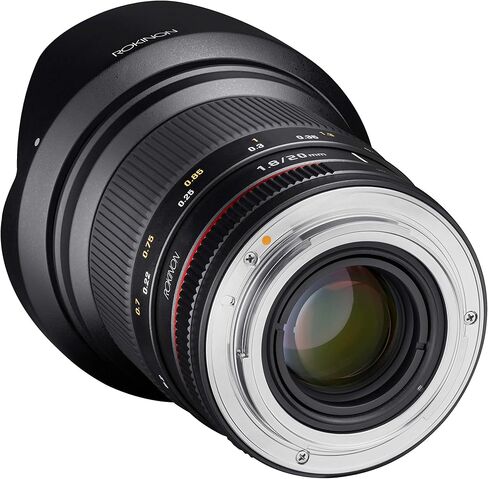 عدسات بزاوية واسعة Rokinon 20 مم f/1.8 AS ED UMC لعدسة كانون EF in Saudi Arabia